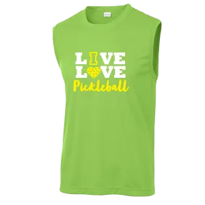 Live Love Pickleball | Men's Sleeveless Pickleball Shirt | 100% Polyester