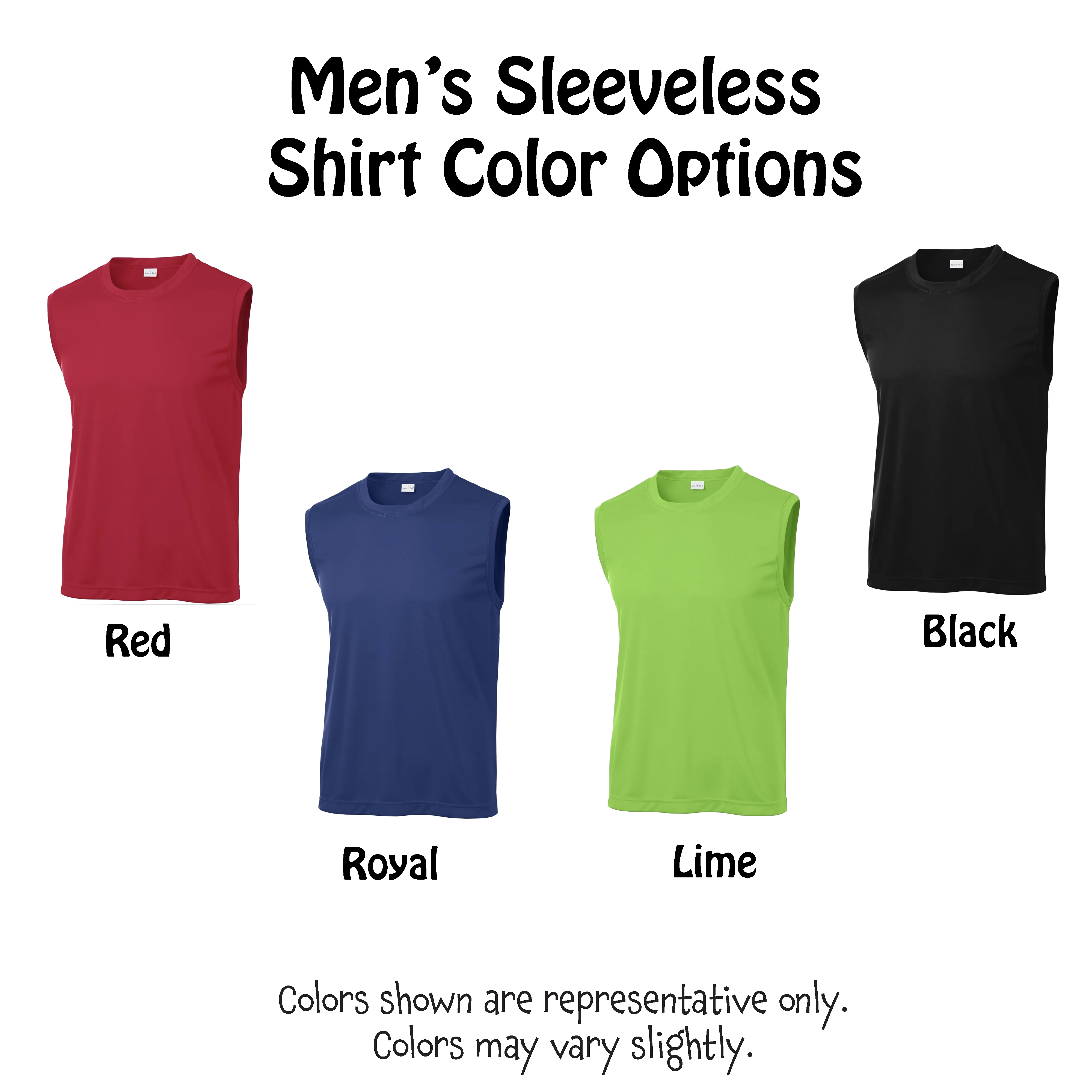 Live Love Pickleball | Men's Sleeveless Pickleball Shirt | 100% Polyester