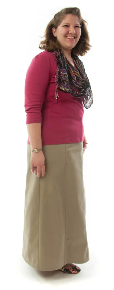 Long Corneado Skirt / Womens Plus Size