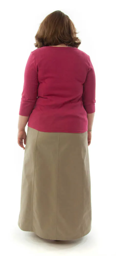 Long Corneado Skirt / Womens Plus Size