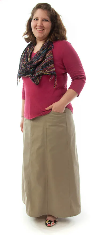 Long Corneado Skirt / Womens Plus Size