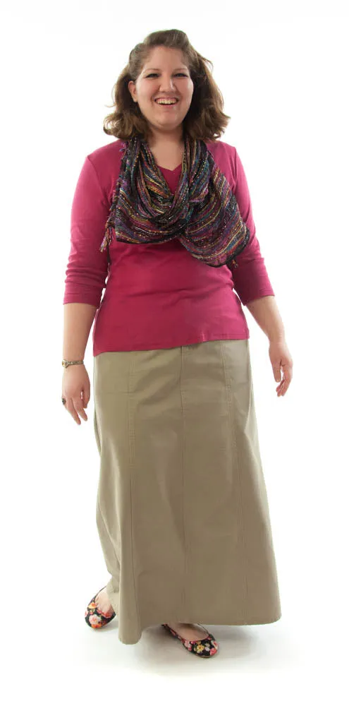 Long Corneado Skirt / Womens Plus Size