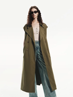 Long Sleeveless Coat Long Sleeveless Coat