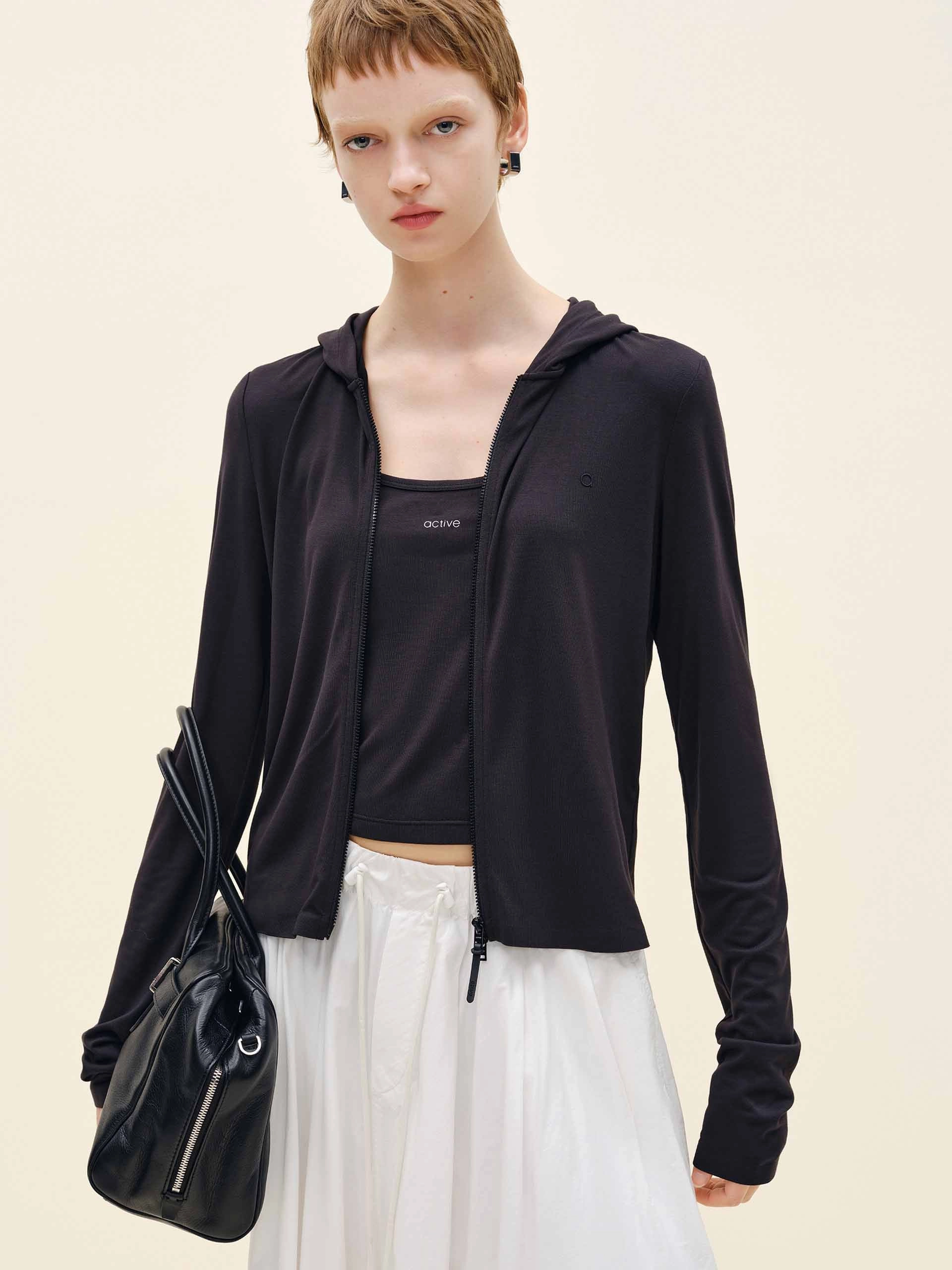 Long Sleeves Hooded Coat