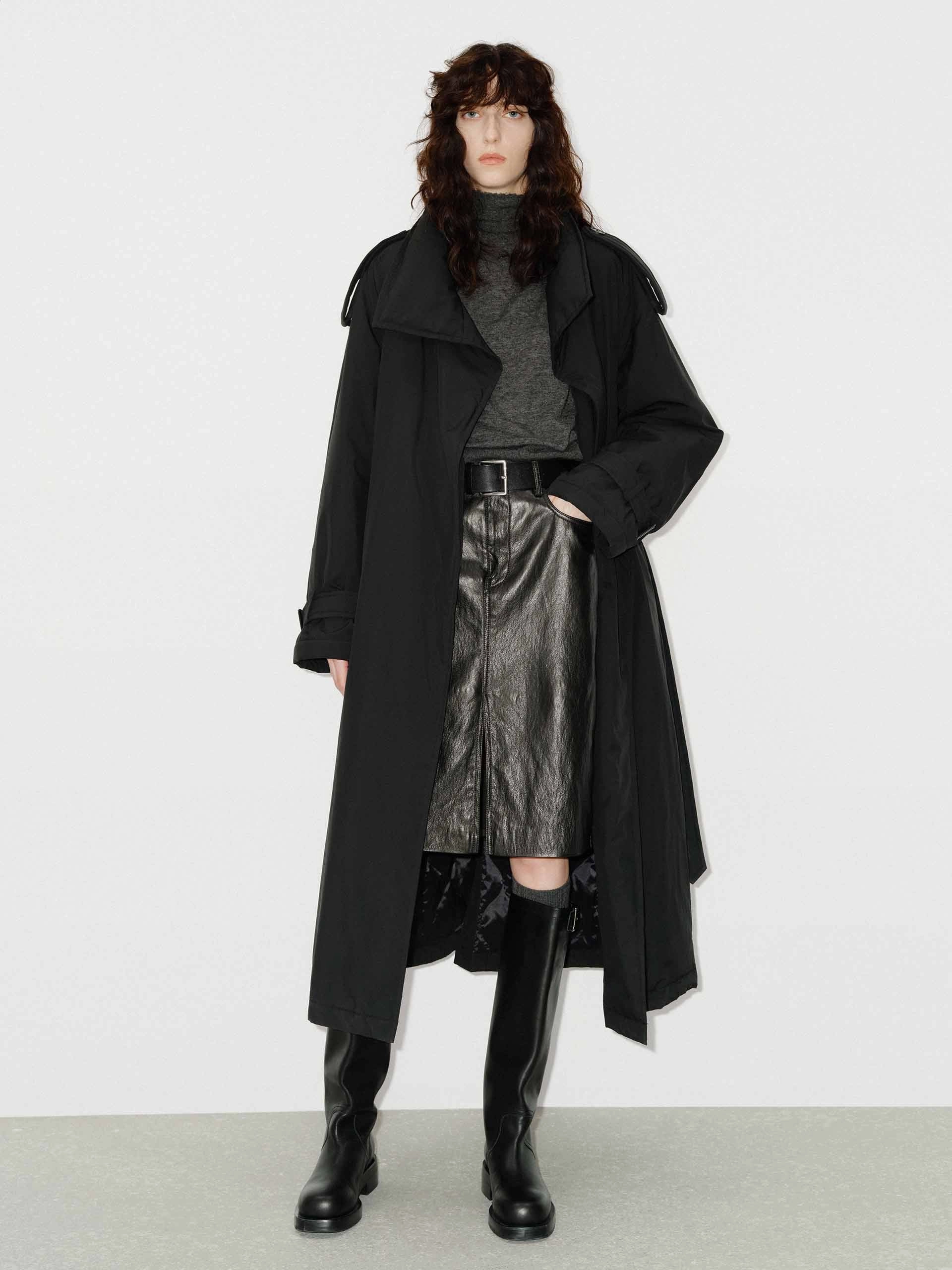 Longline Down Trench Coat