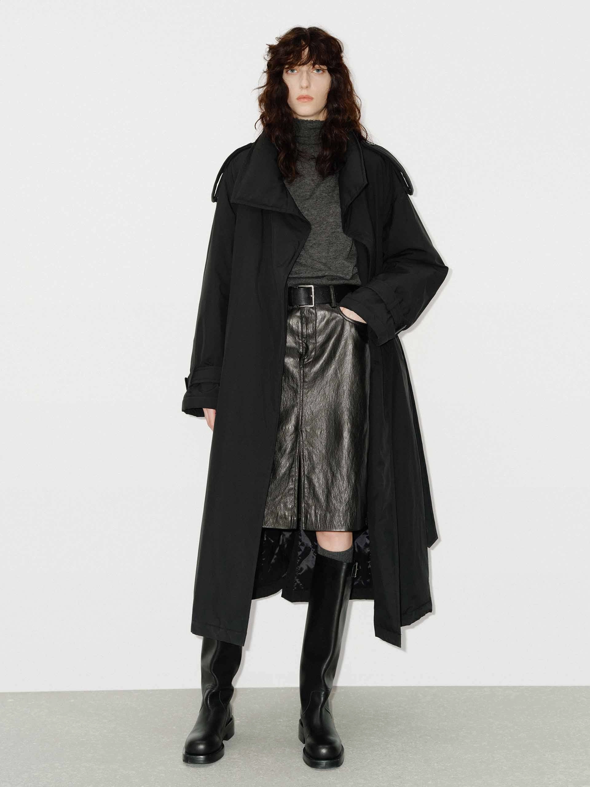 Longline Down Trench Coat