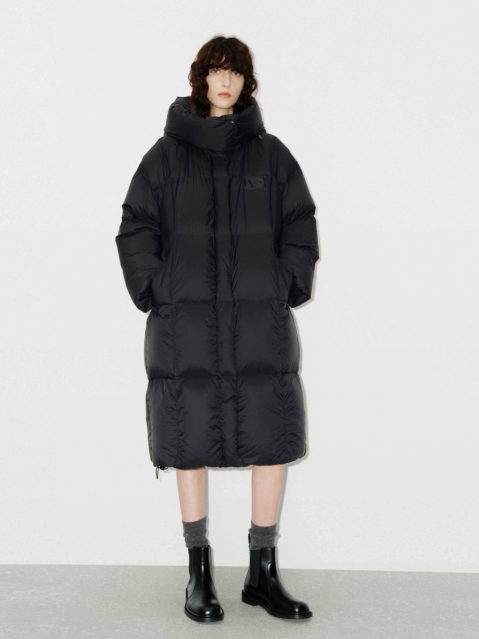 Longline Hooded Down Coat