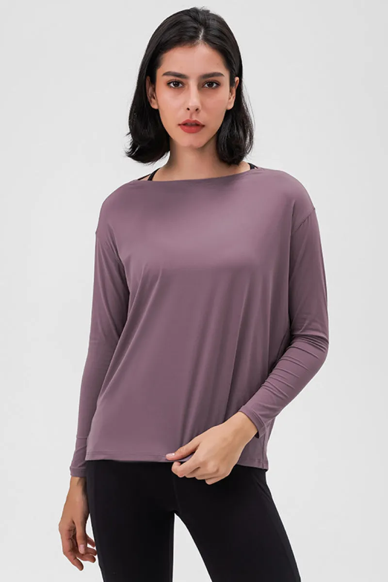 Loose & Relaxed Fit Women's Activewear Top