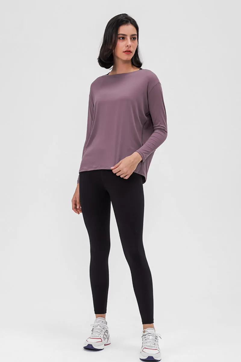 Loose & Relaxed Fit Women's Activewear Top