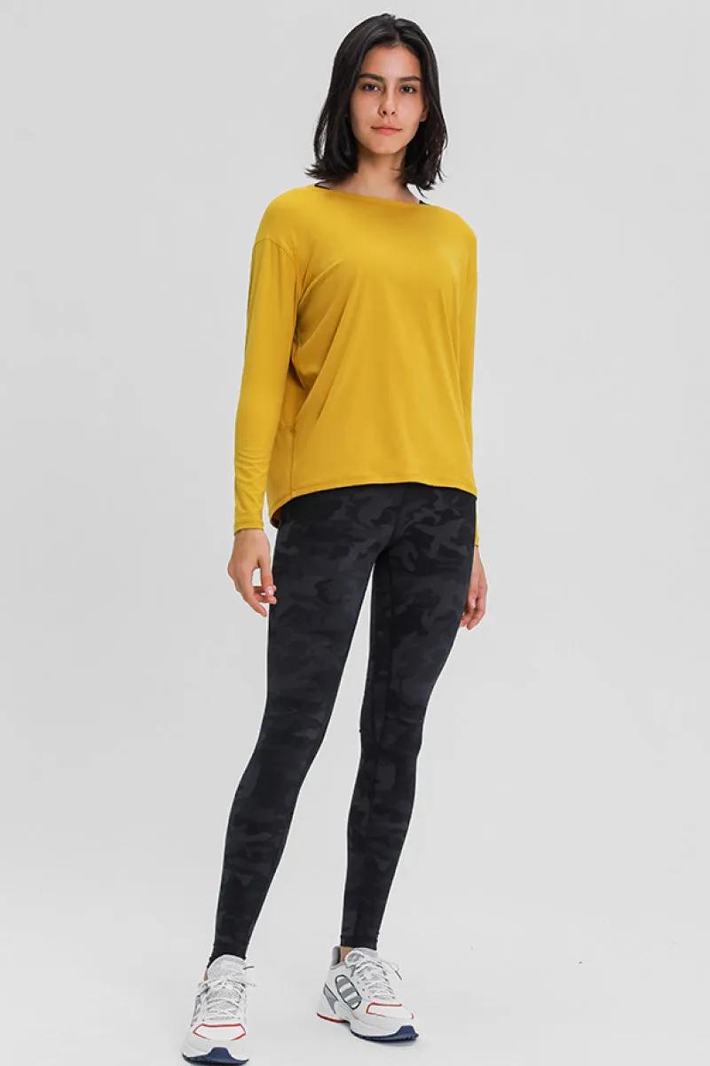 Loose & Relaxed Fit Women's Activewear Top