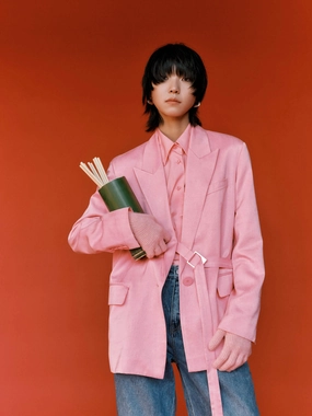 Loose Side Slit Blazer Loose Side Slit Blazer