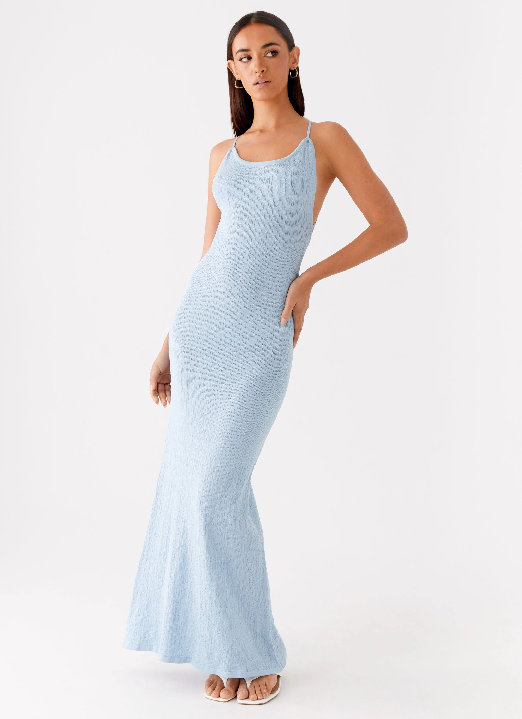 Lopez Maxi Dress - Blue Delicate Mood