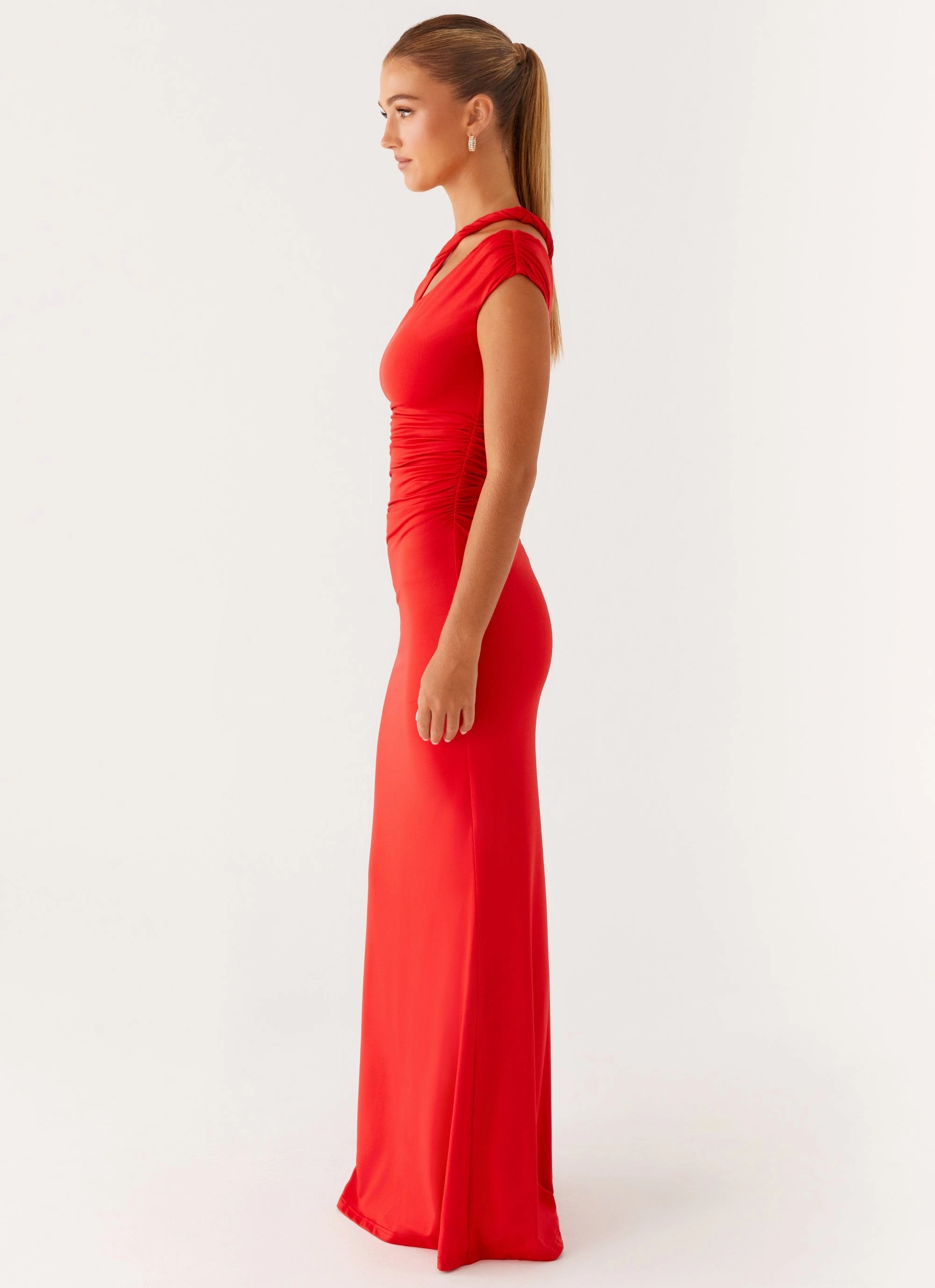 Vibrant color dress Lopez Maxi Dress - Tangerine