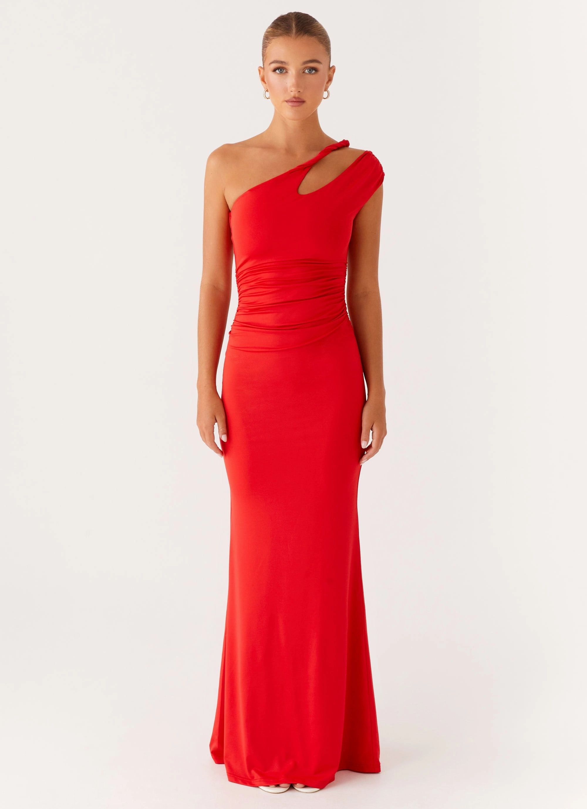 All Purpose Urban Drape Lopez Maxi Dress - Tangerine