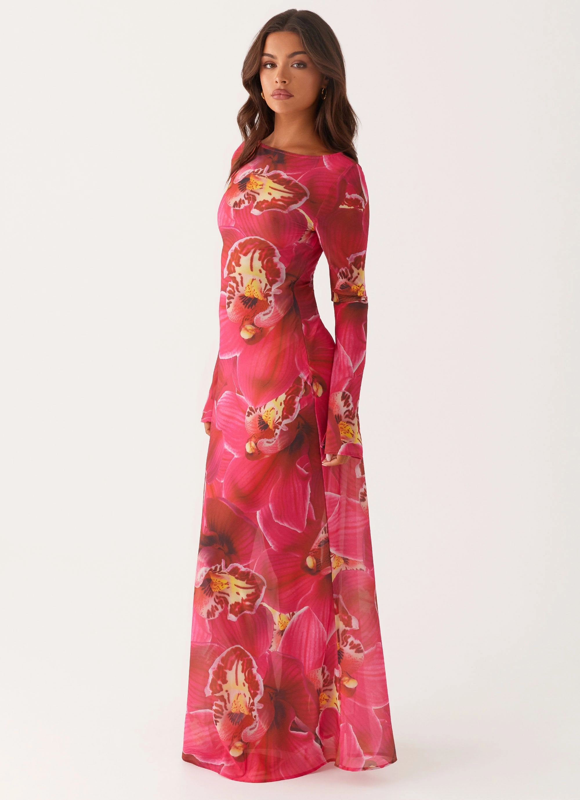 Lorde Maxi Dress - Orchid Pink Visual Balance