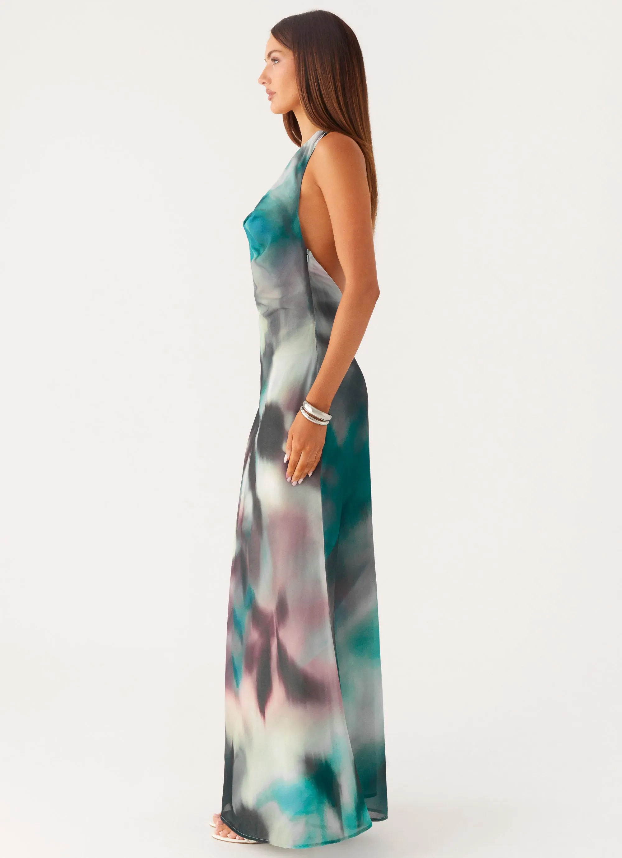 Winter Collection Lost At Sea Maxi Dress - Sea Splash