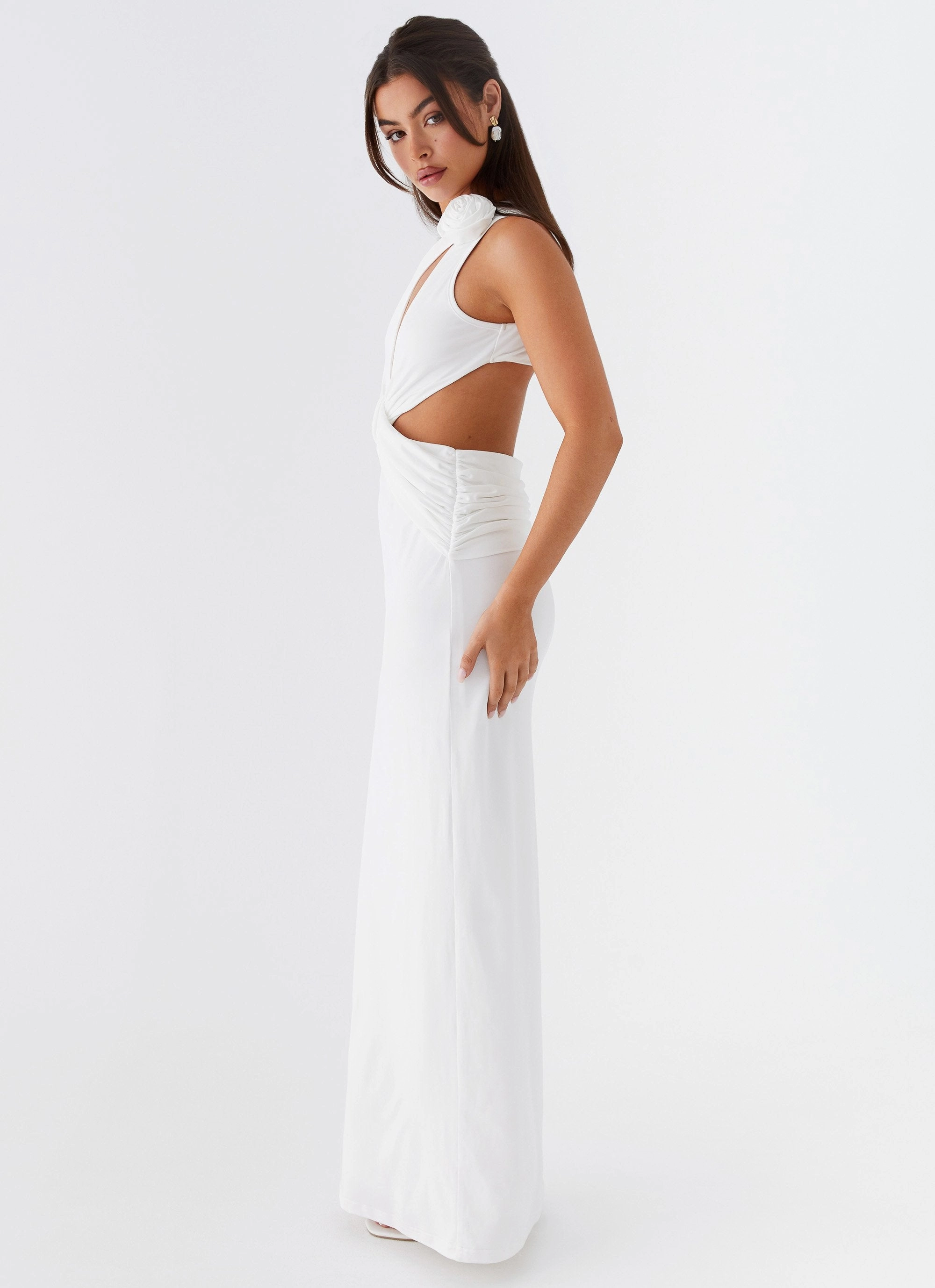 Comfortable outdoor wear Lovesome Rosa Maxi Dress - White