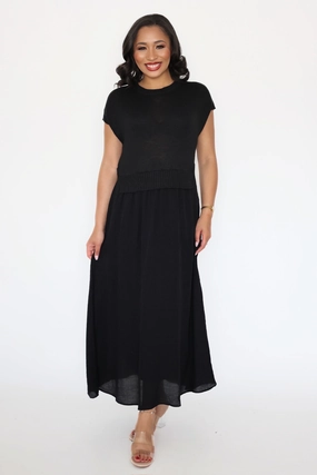 Double Layered Fabric Reinforced Seam Technique Mixed Emotions Dress