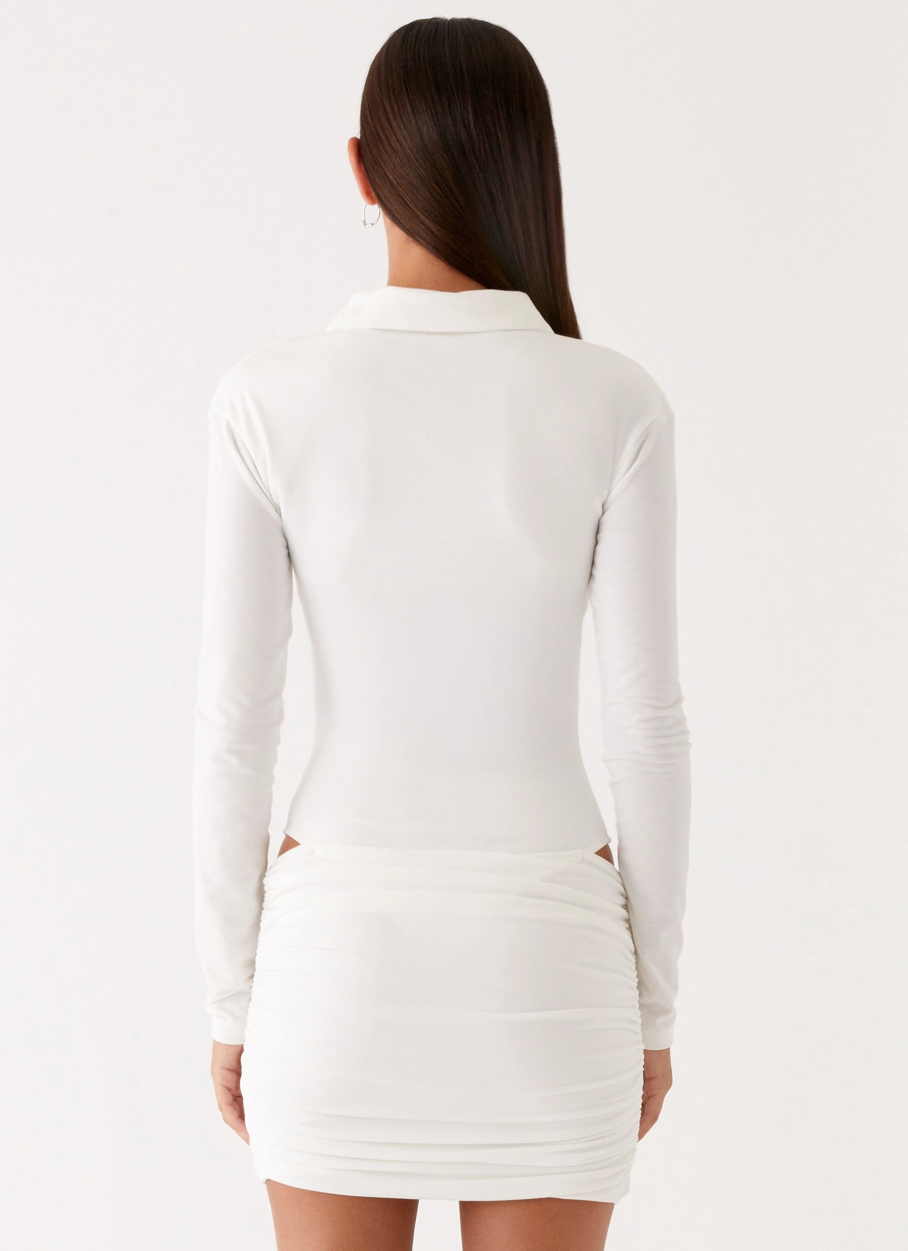 Silk-Blend Indah Mini Dress - White