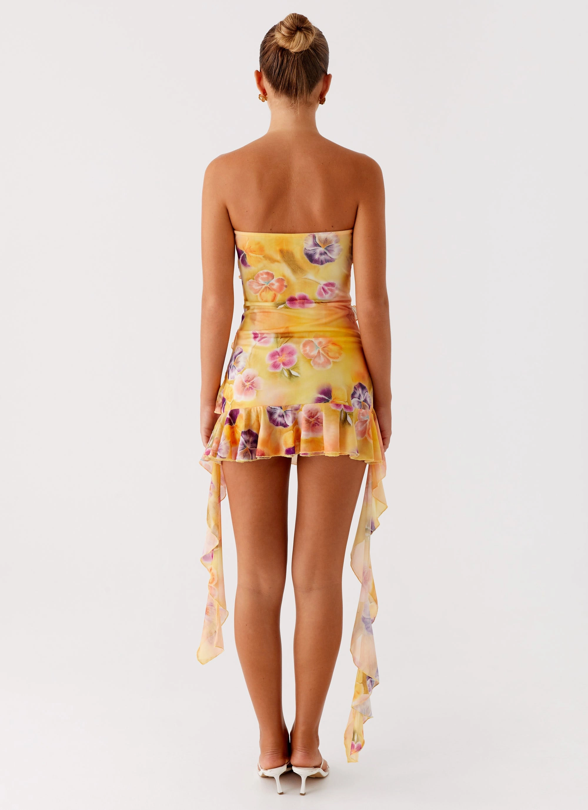 Stylish Layer EcoFriendlyDye Macey Mini Dress - Sunburst Floral