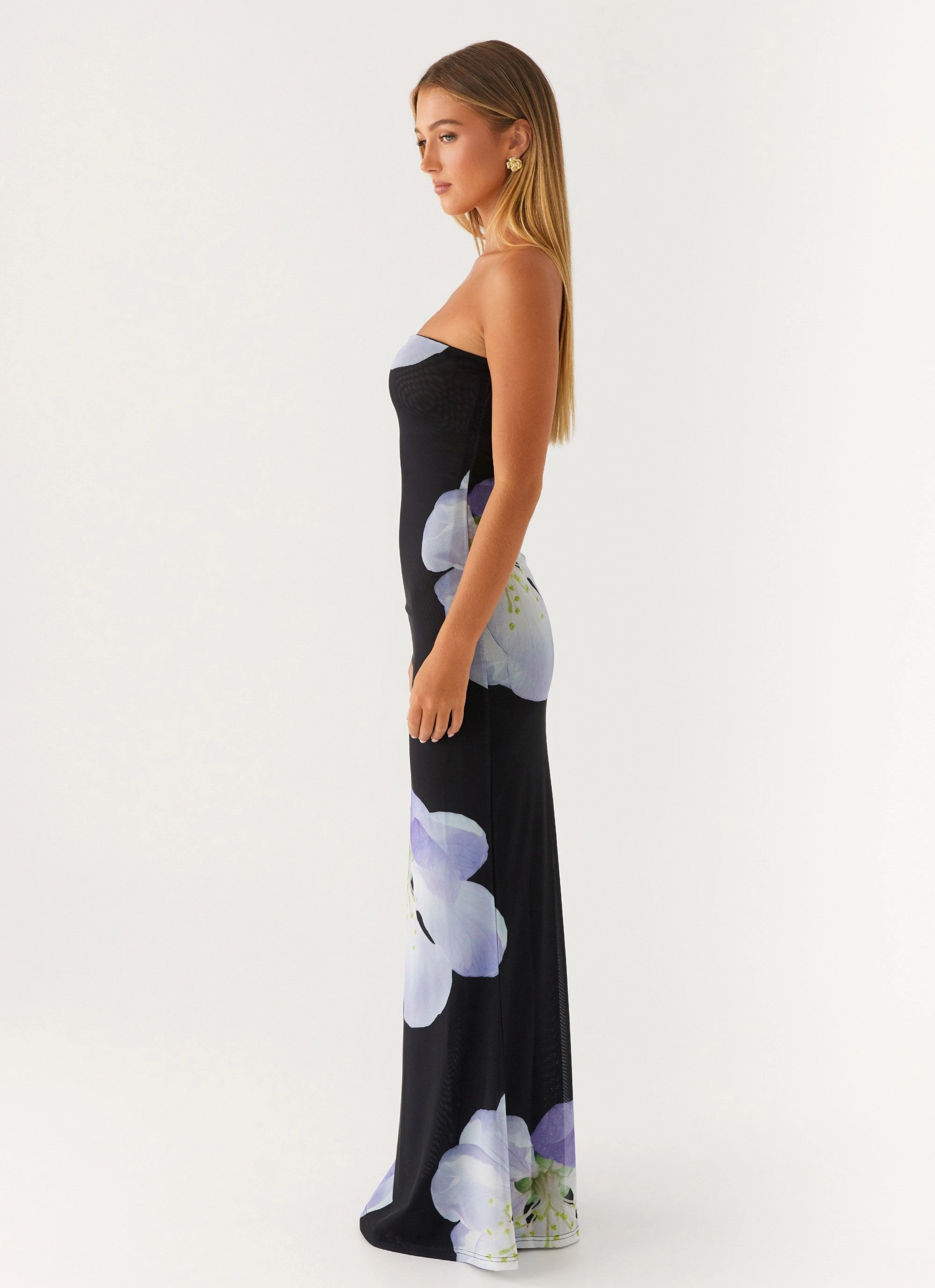 Jorja Maxi Dress - Flower Print Cool Motion