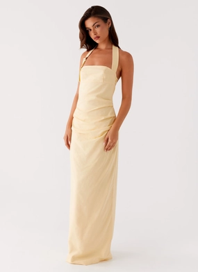 Luxurious Style Rumour Has it Maxi Dress - Yellow Evening Glow Rumour Has it Maxi Dress - Yellow