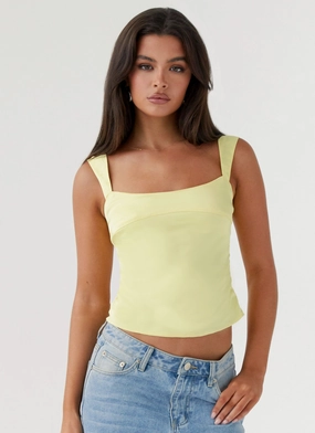 Lylah Satin Top - Yellow AllDay Comfort Lylah Satin Top - Yellow Wear Resistant Fabric MultiPocket Configuration