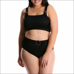 Lysa Women’s Plus Size Ribbed Olivia Bikini Swimsuit 2pc Set 0X 1X 2X 3X