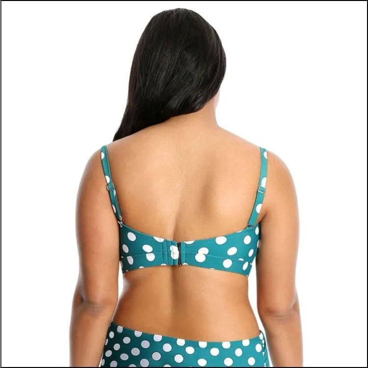 Lysa Women’s Plus Size Tyra Bikini Swimsuit 2pc Set 0X 1X 2X 3X