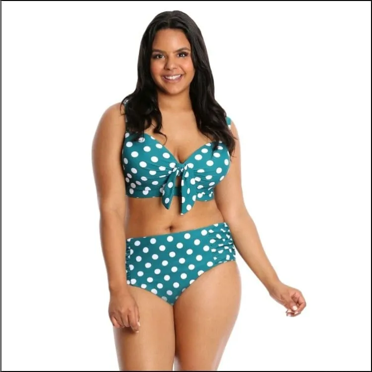 Lysa Women’s Plus Size Tyra Bikini Swimsuit 2pc Set 0X 1X 2X 3X
