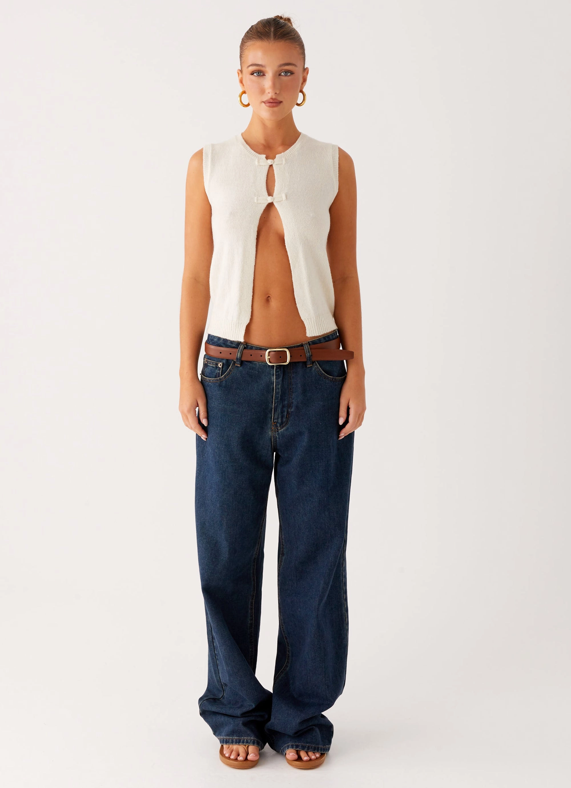 Bold Design Maali Knit Top - White