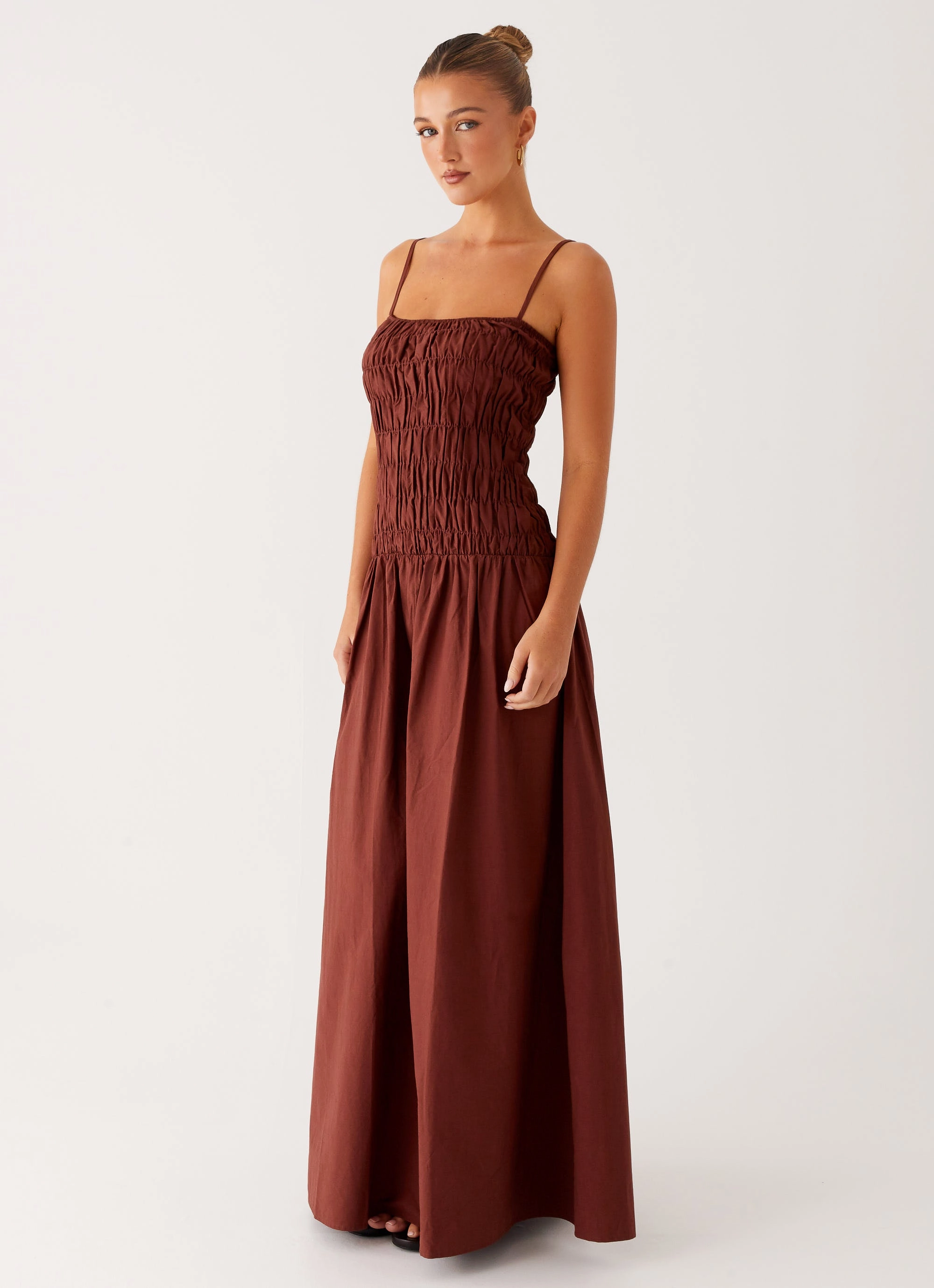 Tall Fit Smooth Vibes Brooke Maxi Dress - Chocolate