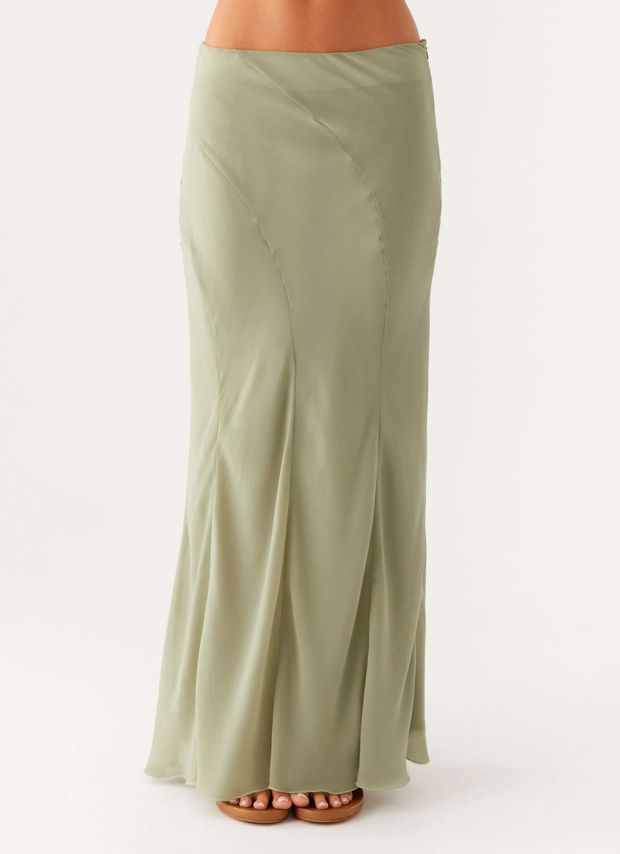 Breezy Flow Unisex style Maddox Maxi Skirt - Sage