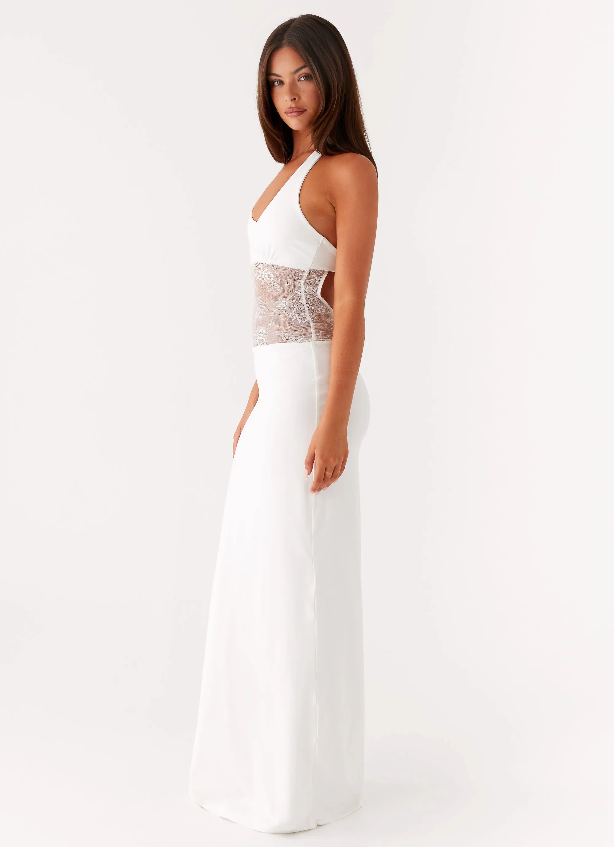 Petite Option Main Focus Maxi Dress - White