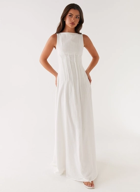 Maloney Maxi Dress - White Trendy And Comfortable Maloney Maxi Dress - White Bold Color Breezy Comfort
