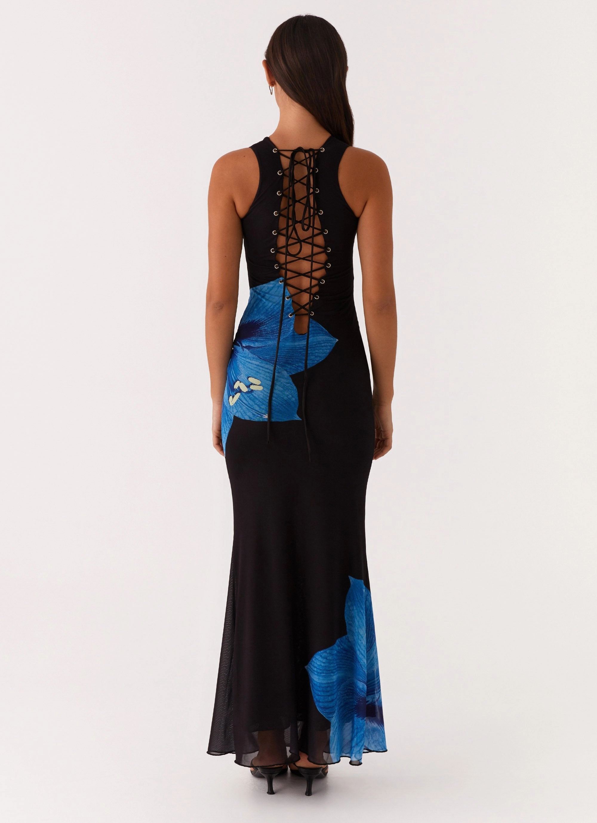 Travel-friendly Summer Soft Manhattan Nights Maxi Dress - Black