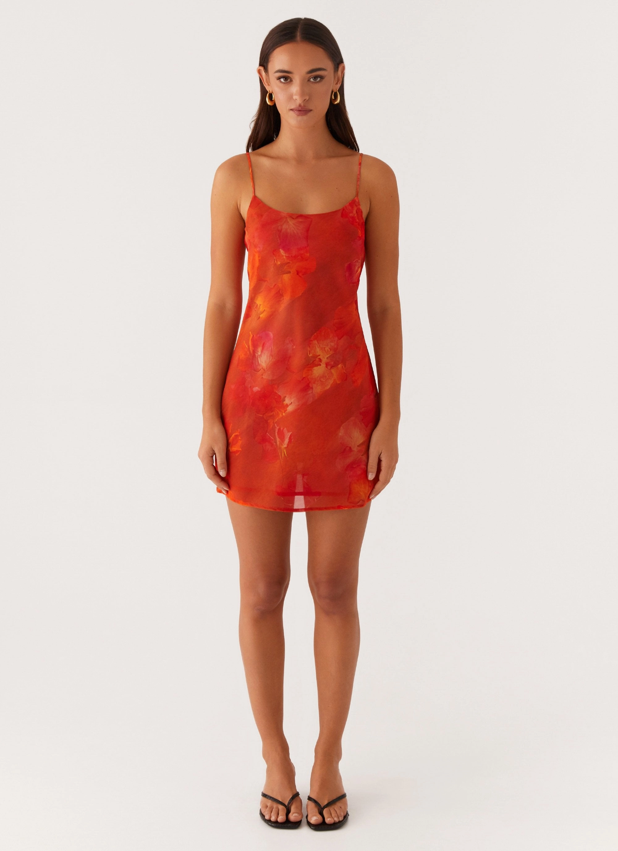 Garden-Party Manifest Mini Dress - Amber