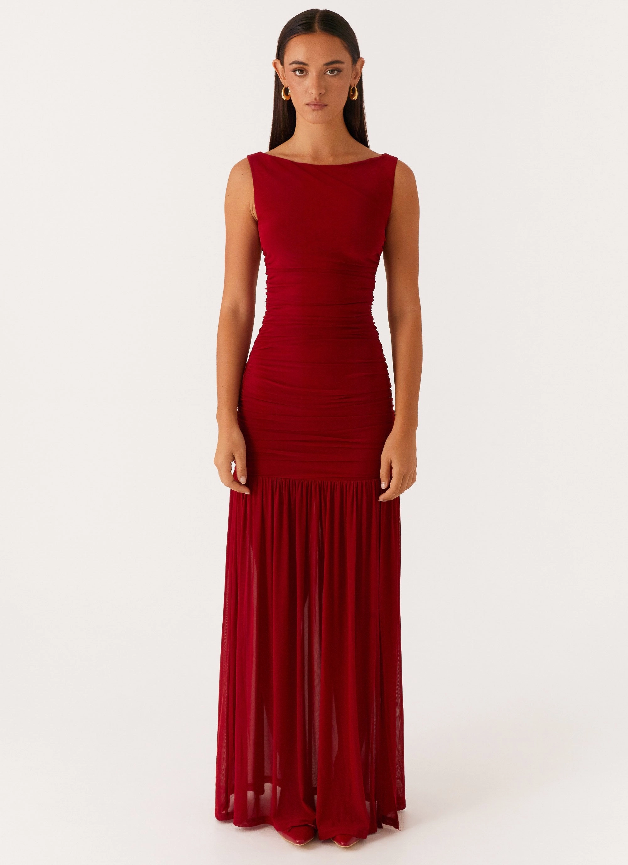 Go To Wear Versatile Wear Manon Maxi Dress - Red