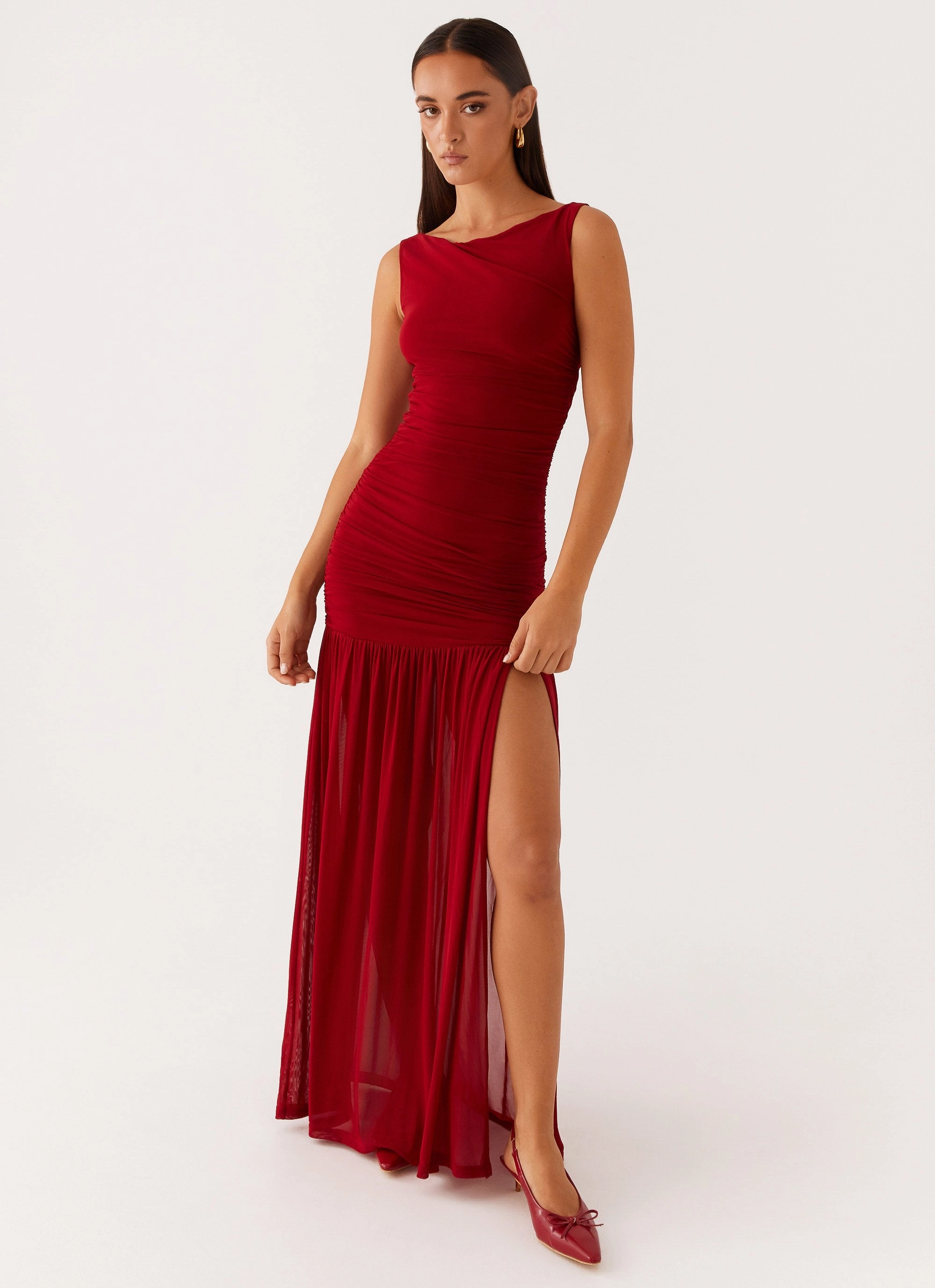 Subtle Glow Manon Maxi Dress - Red