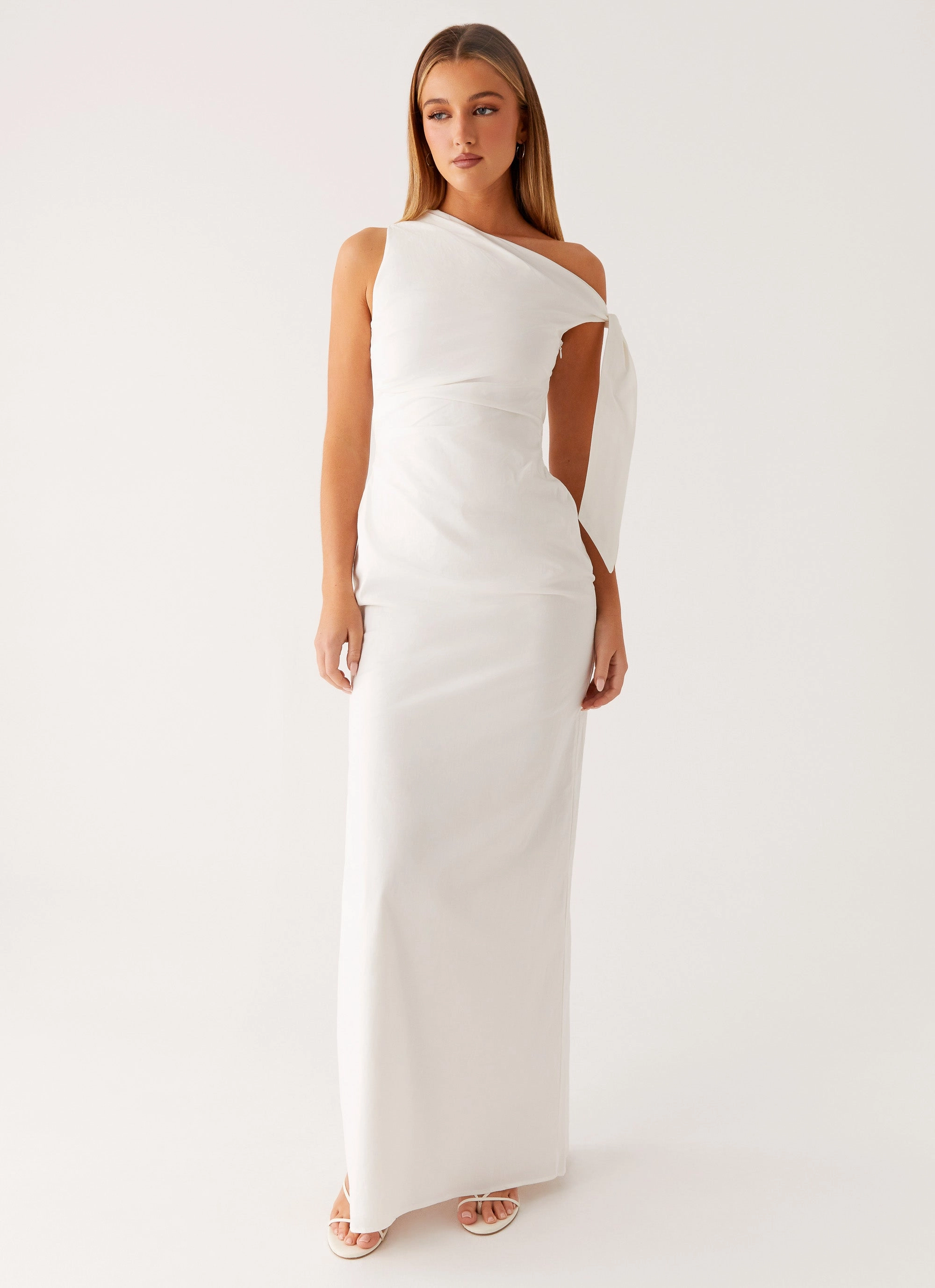 Marella Maxi Dress - Ivory Fall Style NonSlipClosure