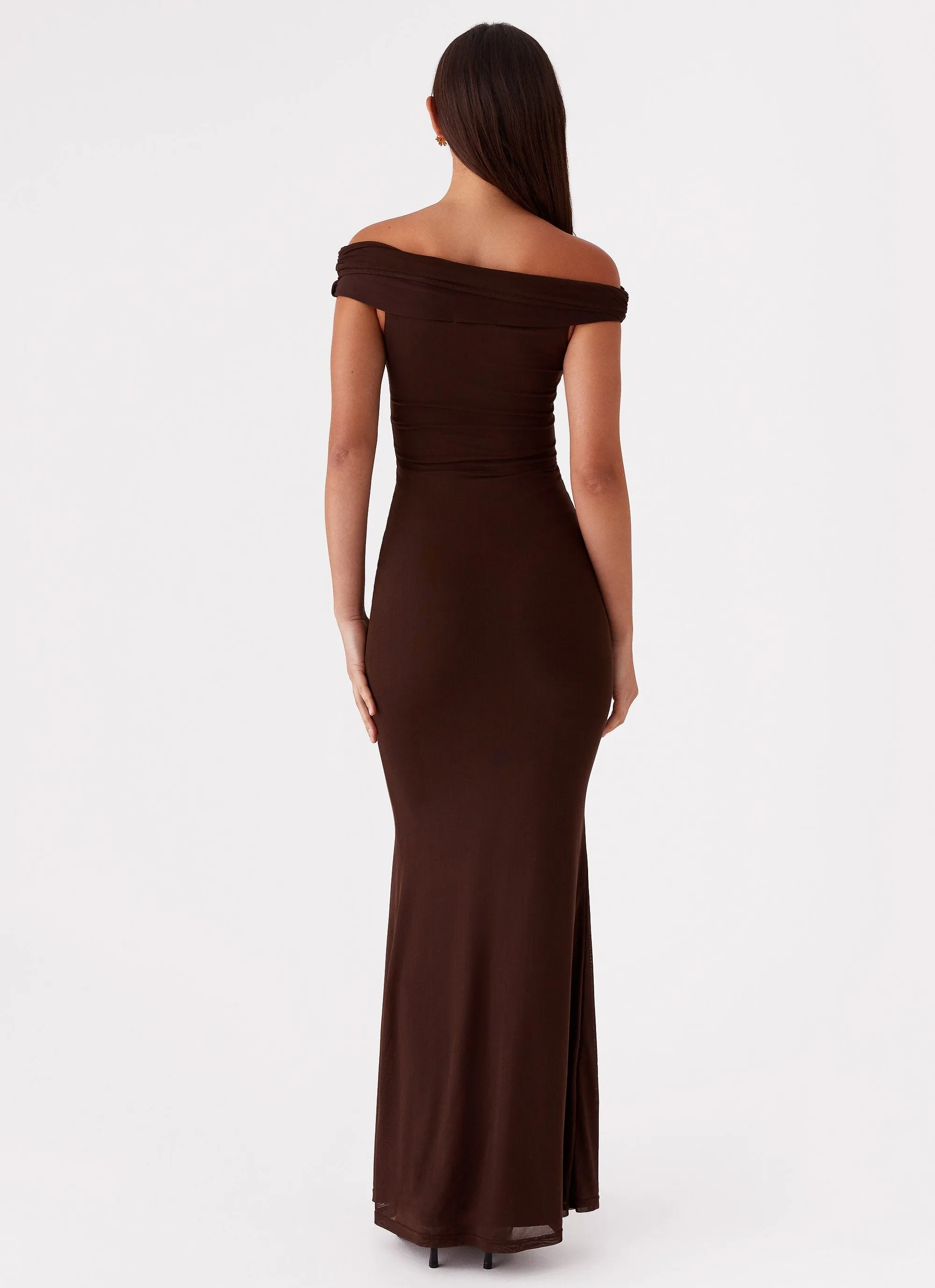 Marilyn Maxi Dress - Chocolate Unisex Choice Bold Pattern