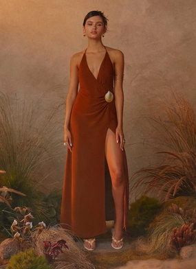 Marjoram Maxi Dress - Chocolate Life Soft Chic Comfort Look