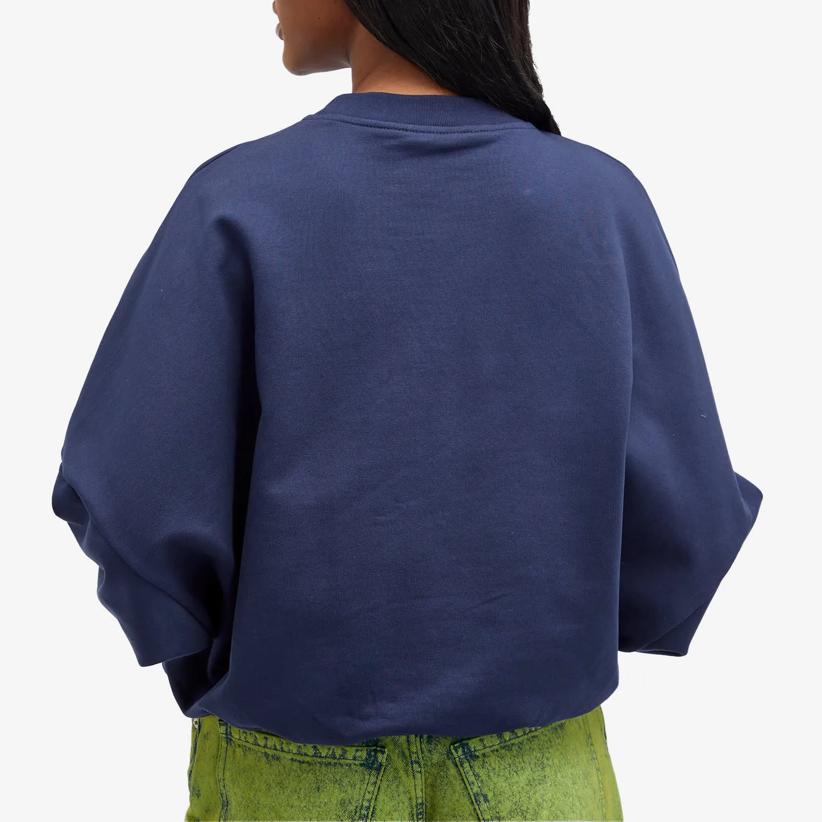Marni Logo Sweatshirt in Blue Kyanite