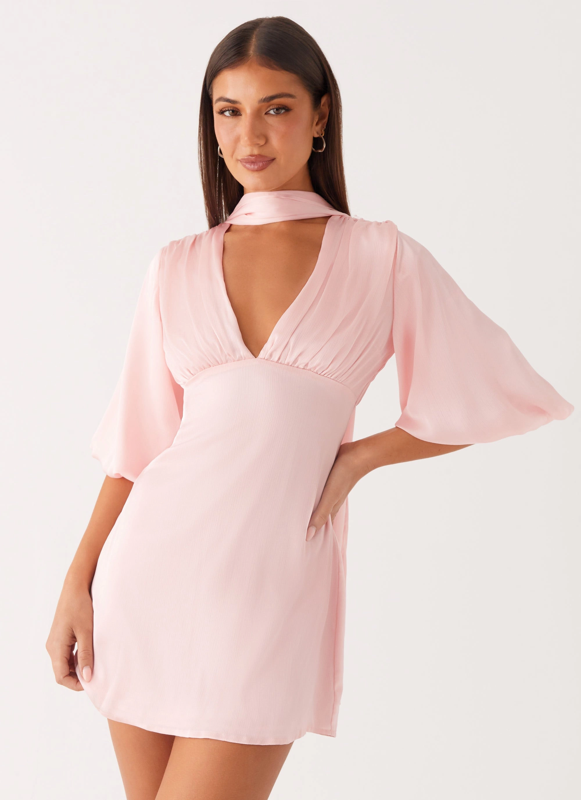 garden party Mary Mini Dress - Pink
