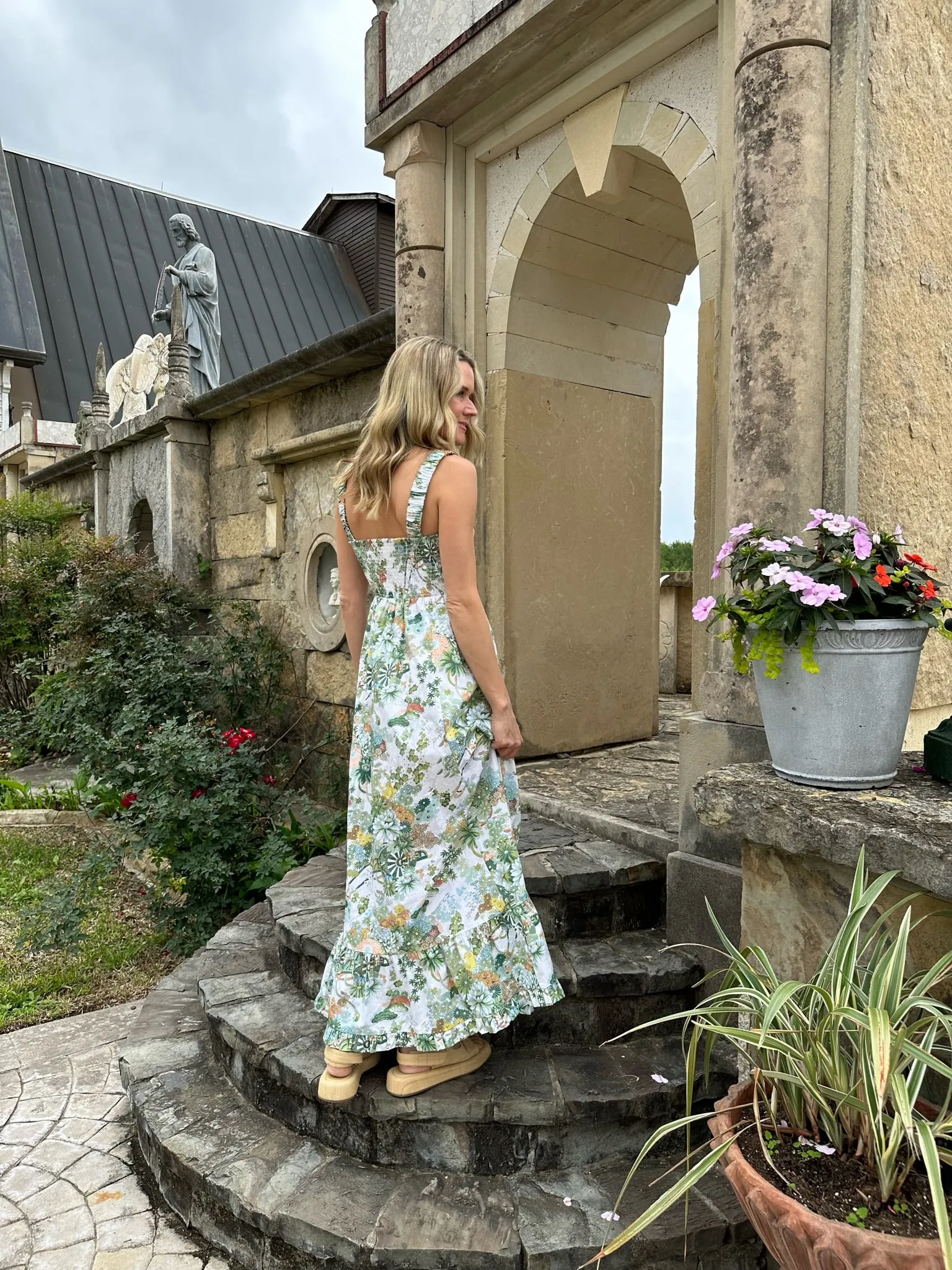 MASON'S DAUGHTER | Maxi Dress, Spring Chinoiserie All Timewear