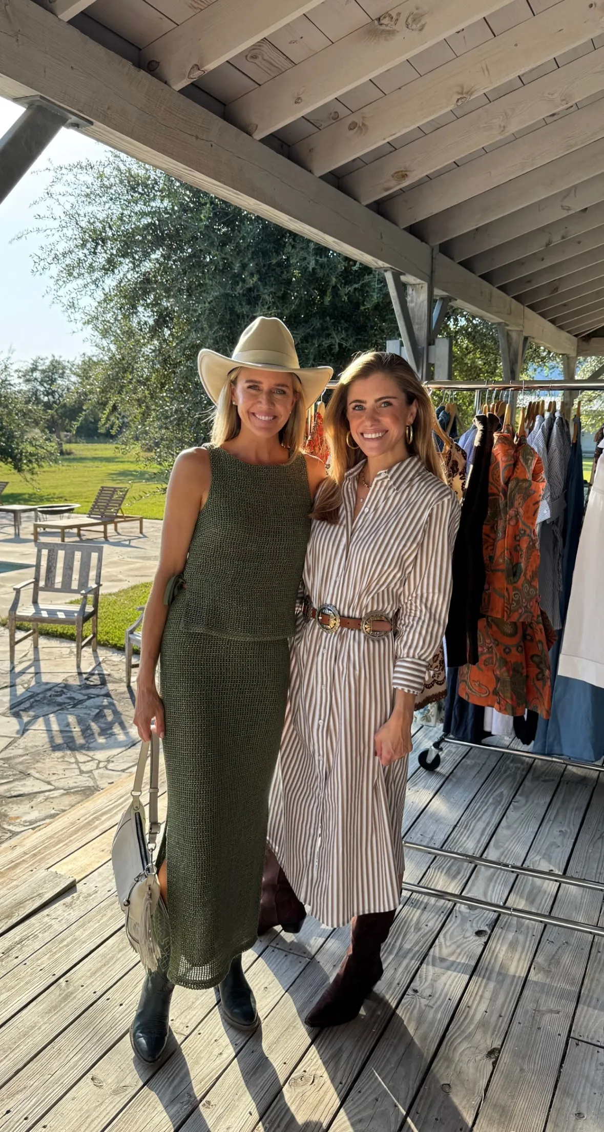 Tear-resistant windproof MASON'S DAUGHTER | Sutton Shirtdress, Camel and White Striped