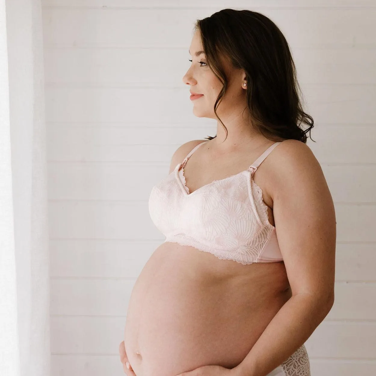 Maternity Premium Support Bra (Leakproof) - Rose Pink