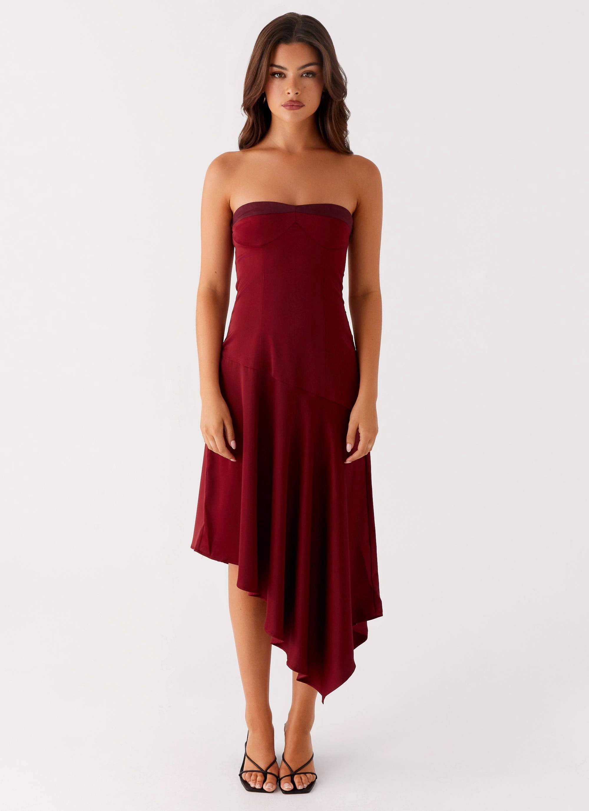 Youthful Mood Matisse Midi Dress - Red