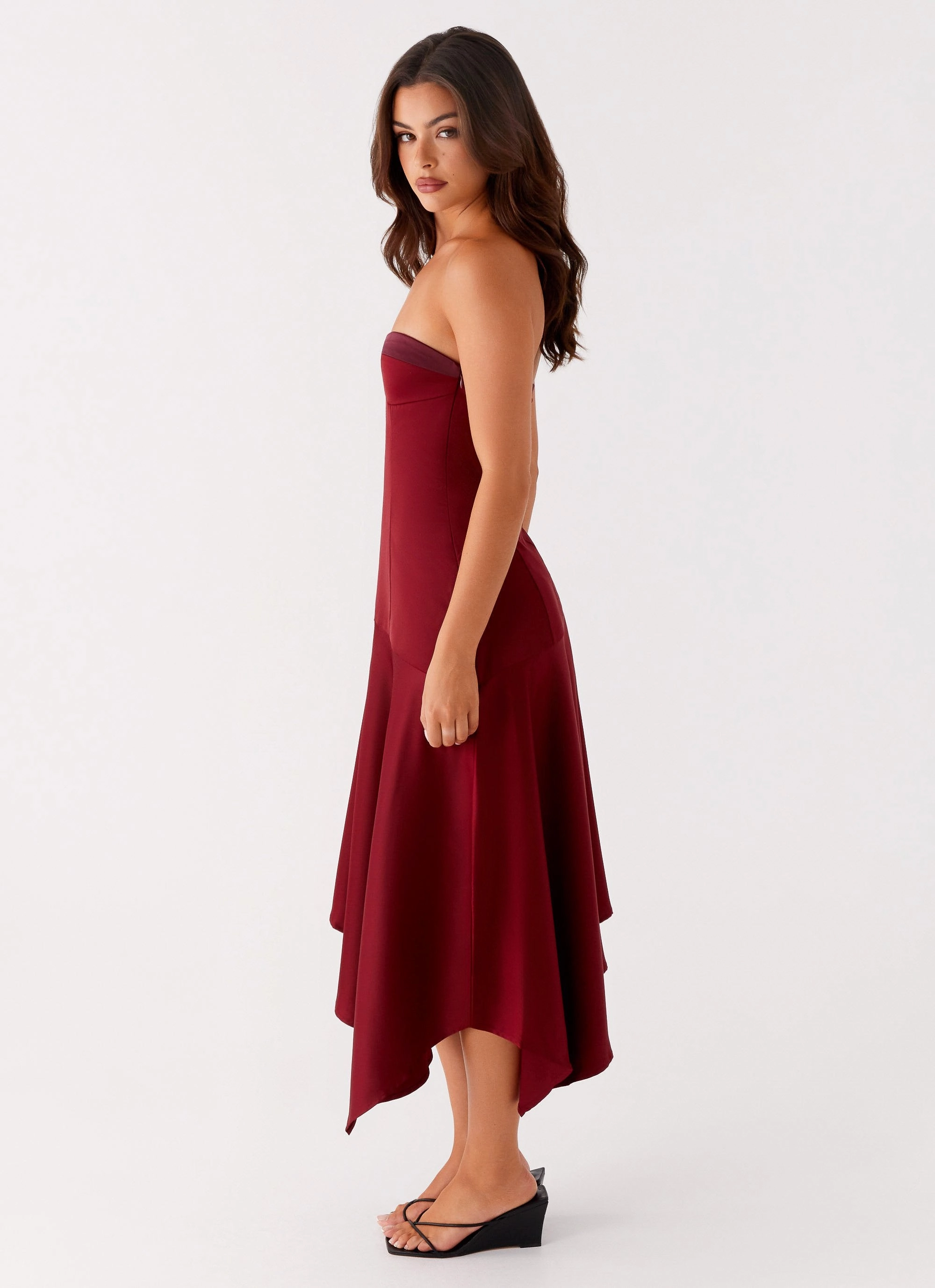 Matisse Midi Dress - Red classic waist Simple Touch