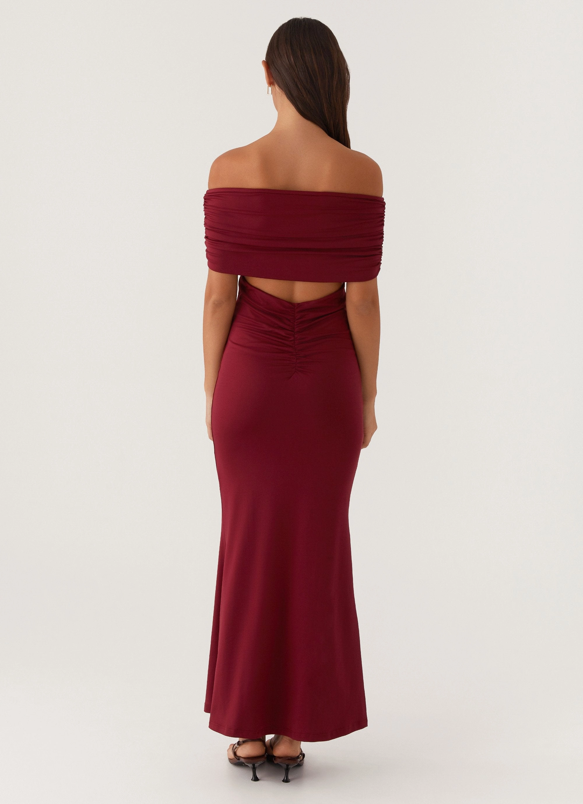 Maude Maxi Dress - Maroon Lounge Base Flexible Design